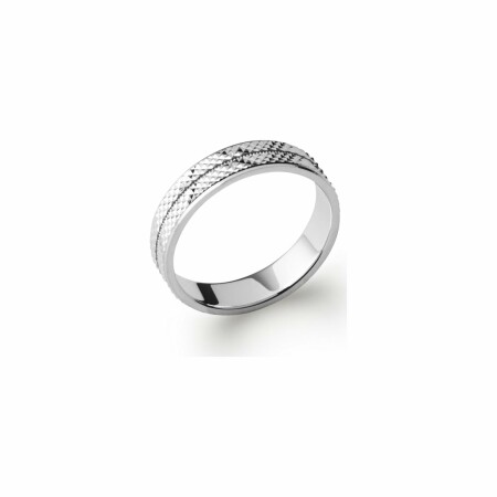 Bague en argent rhodié