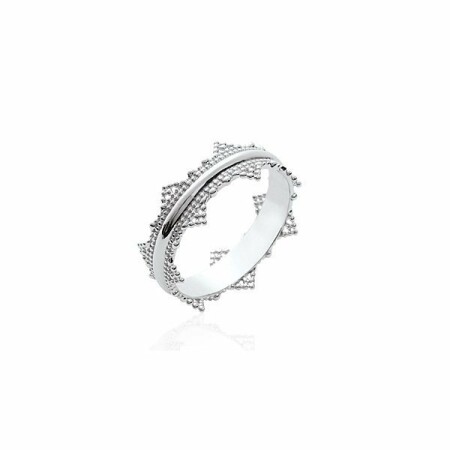 Bague en argent rhodié