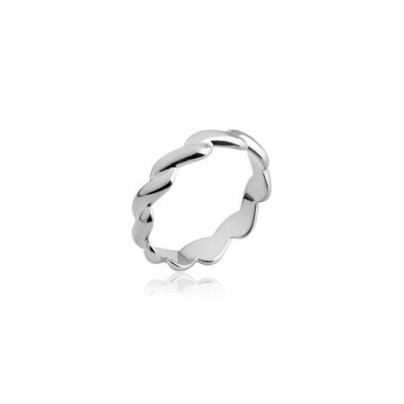 Bague en argent rhodié