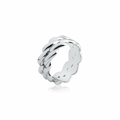 Bague en argent rhodié