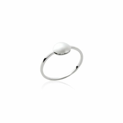 Bague en argent rhodié