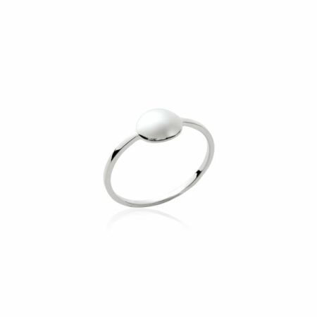 Bague en argent rhodié