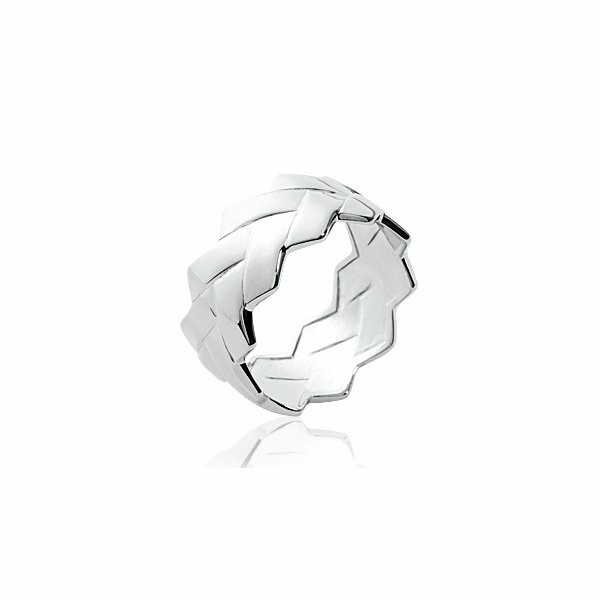 Bague en argent rhodié