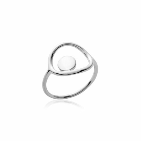 Bague en argent rhodié