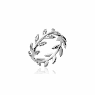 Bague en argent rhodié