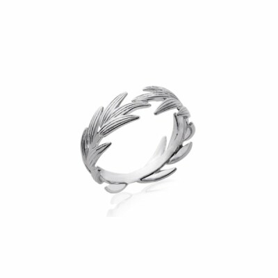 Bague en argent rhodié