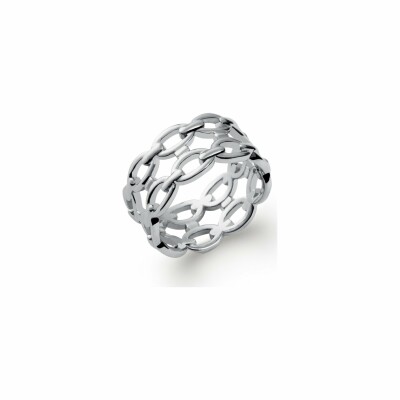 Bague en argent rhodié