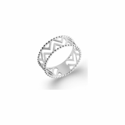 Bague en argent rhodié