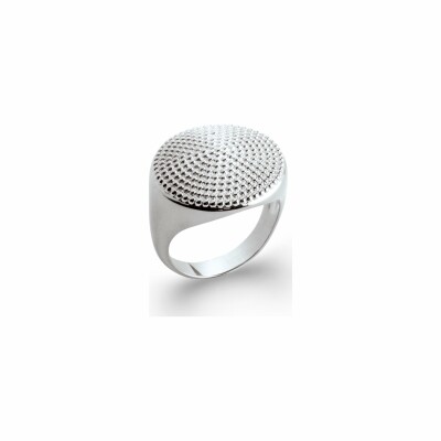 Bague en argent rhodié