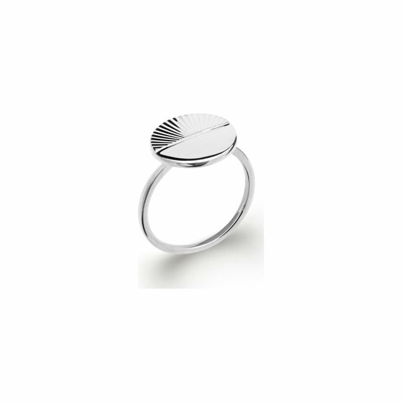 Bague en argent rhodié