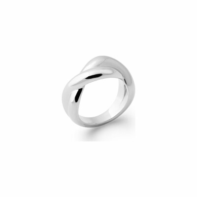 Bague en argent rhodié