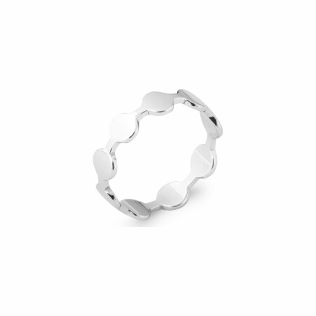 Bague en argent rhodié