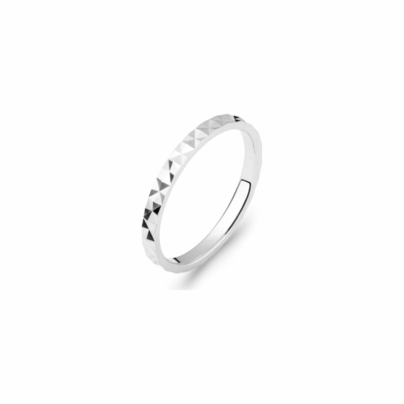 Bague en argent rhodié