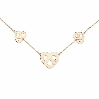 Collier Poiray Coeur Entrelacé en or jaune