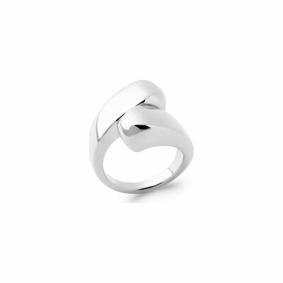 Bague en argent rhodié