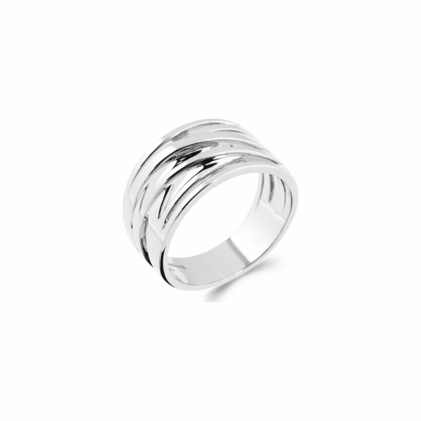 Bague en argent rhodié