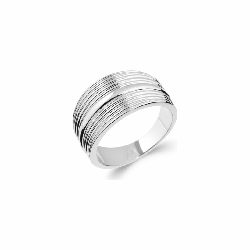 Bague en argent rhodié