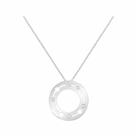 Pulse dinh van pendant, white gold, diamonds