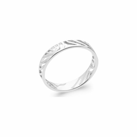 Bague en argent rhodié