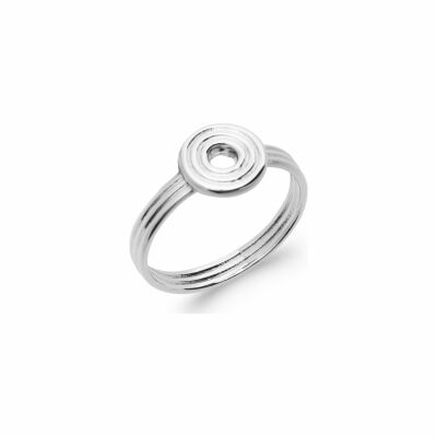 Bague en argent rhodié