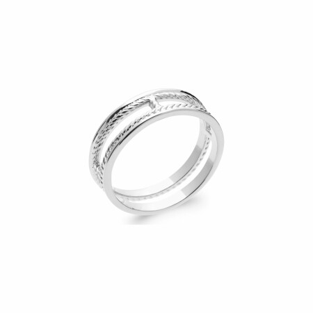 Bague en argent rhodié