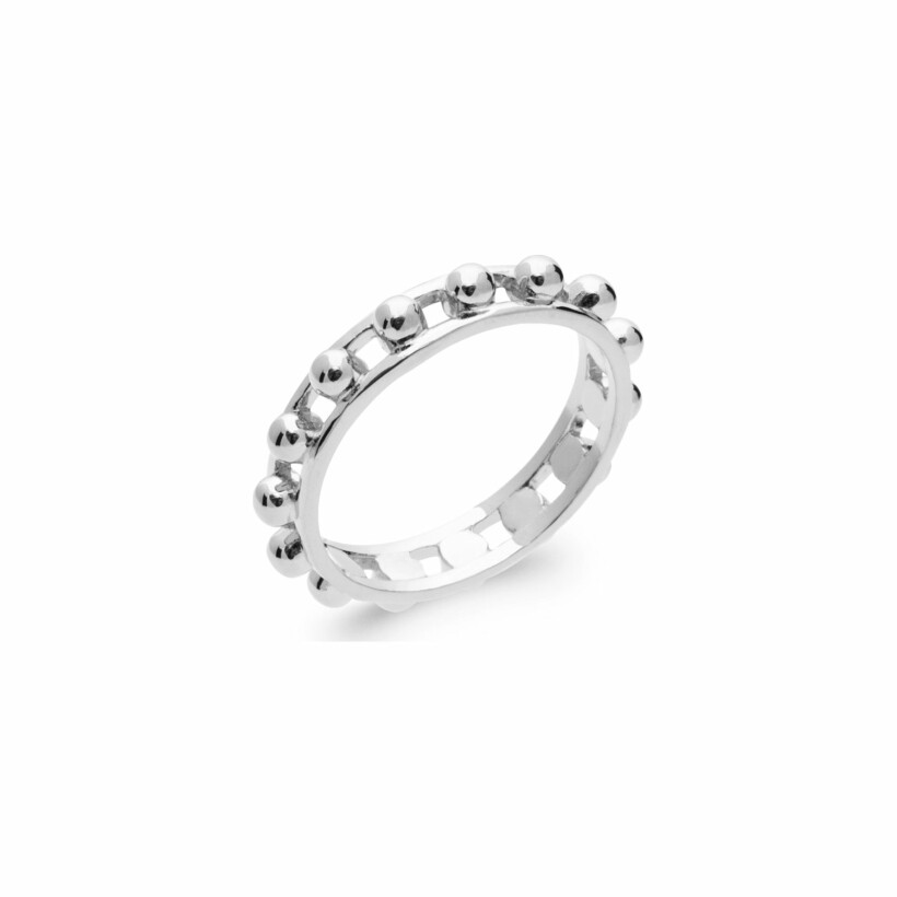 Bague en argent rhodié