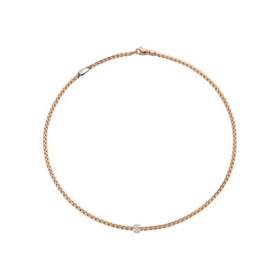 Collier FOPE EKA en or rose et diamants