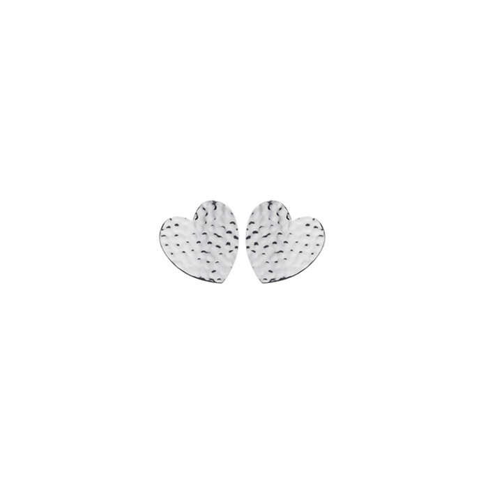 Boucles d'oreilles en argent rhodié