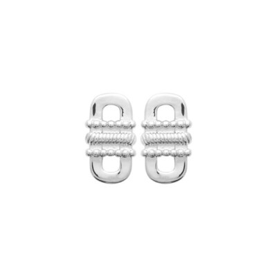 Boucles d'oreilles en argent rhodié