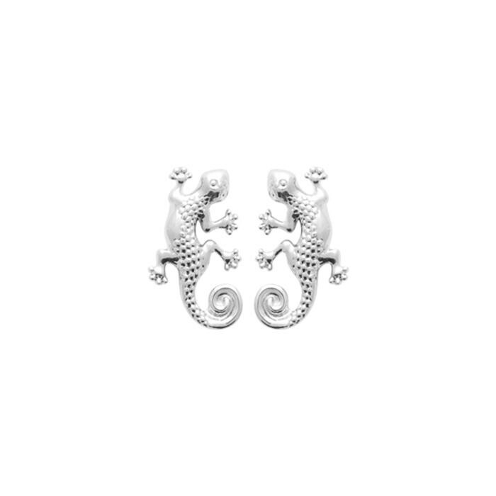 Boucles d'oreilles en argent rhodié