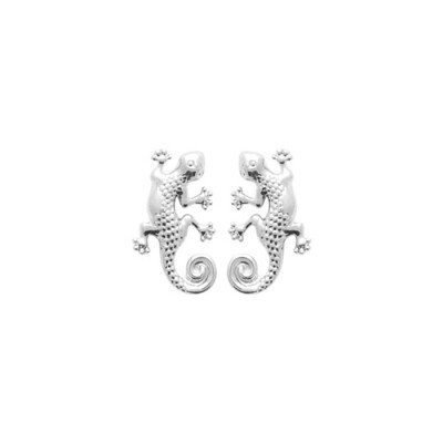 Boucles d'oreilles en argent rhodié