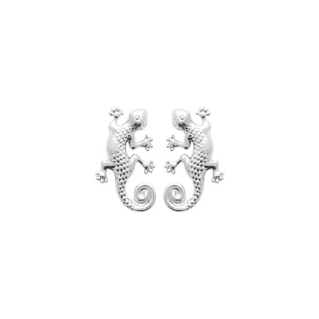 Boucles d'oreilles en argent rhodié