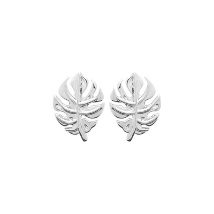 Boucles d'oreilles en argent rhodié