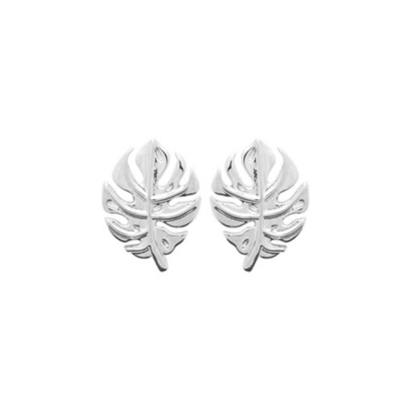 Boucles d'oreilles en argent rhodié