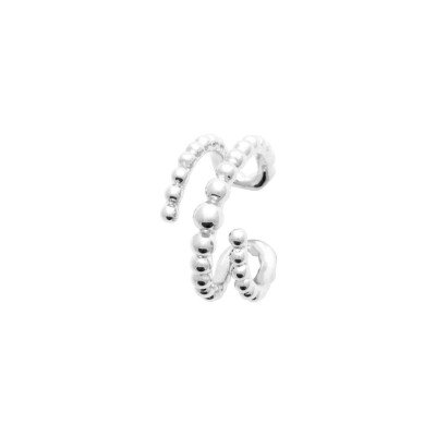Boucles d'oreilles en argent rhodié