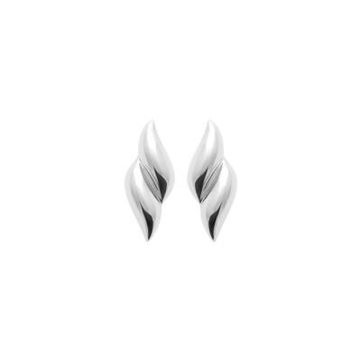 Boucles d'oreilles en argent rhodié