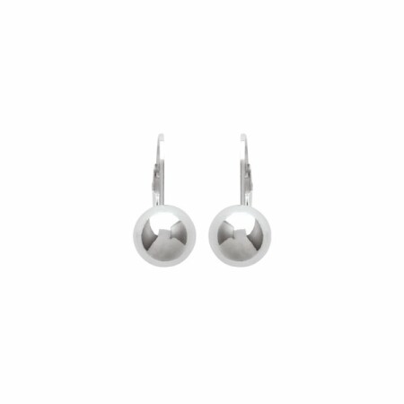 Boucles d'oreilles en argent rhodié