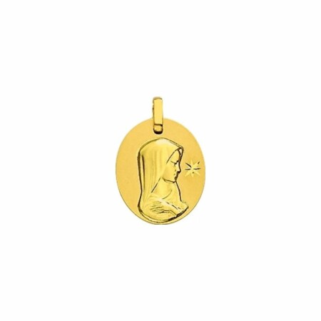 Médaille vierge en or jaune