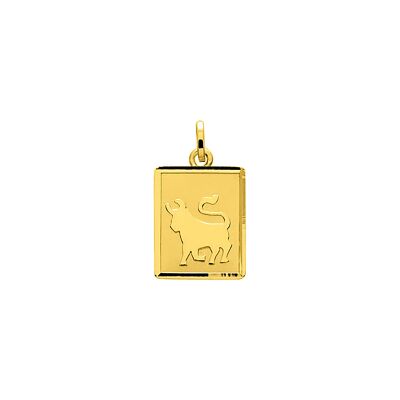 Pendentif zodiaque Taureau en or jaune