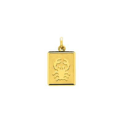 Pendentif zodiaque Cancer en or jaune