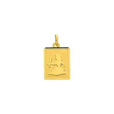 Pendentif zodiaque Vierge en or jaune