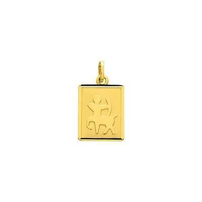 Pendentif zodiaque Sagittaire en or jaune