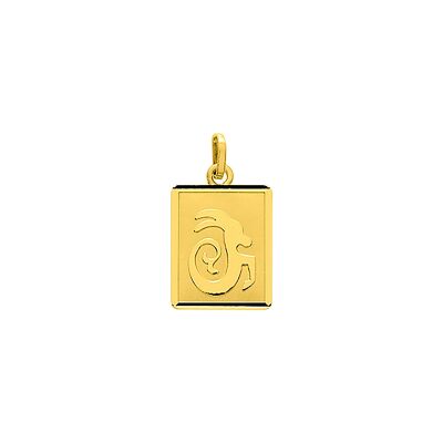 Pendentif zodiaque Capricorne en or jaune