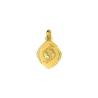 Médaille Poisson en or jaune
