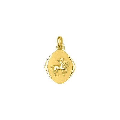 Pendentif zodiaque Sagittaire en or jaune