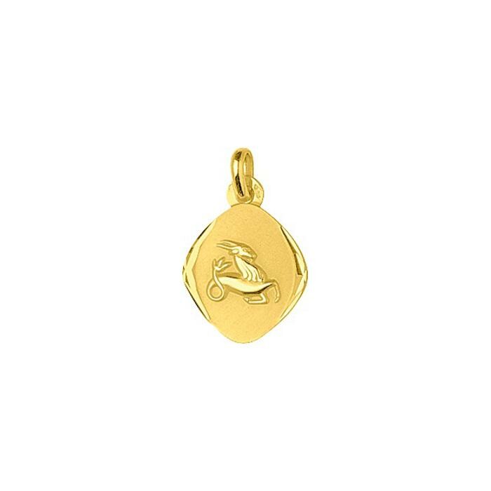 Médaille zodiaque Capricorne en or jaune