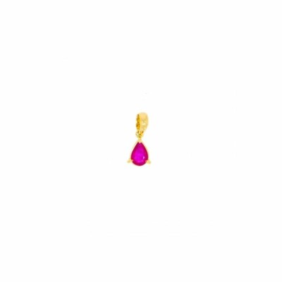 Pendentif en or blanc et rubis