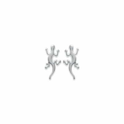 Boucles d'oreilles en argent rhodié