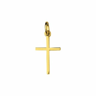 Pendentif croix en or jaune