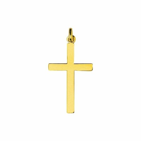 Pendentif croix en or jaune